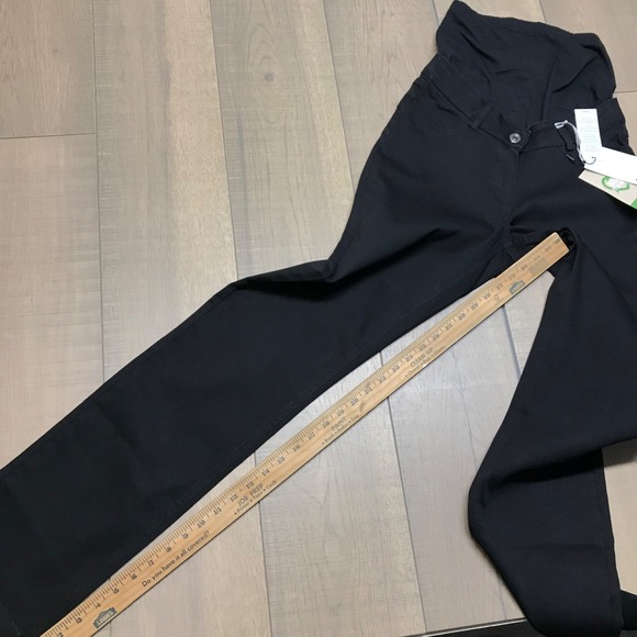 Long Tall Sally LTS Maternity Jeans Womens Size US 4 Long UK 8 Black Denim NEW - Picture 11 of 12